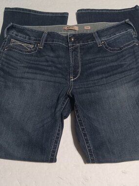 Ariat Women's Mid Rise Boot Cut Whipstitch Jeans 34R 10014022